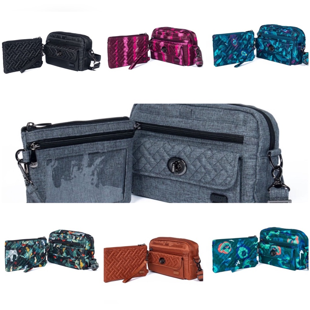 Lug Switch Crossbody & Peekaboo Wristlet Set NWT